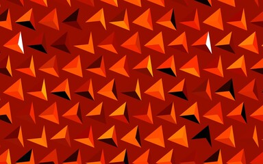 Dark Orange vector pattern with polygonal style.
