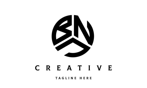 BNJ circle three letter logo