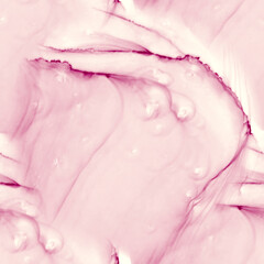Obraz na płótnie Canvas Alcohol ink pink seamless background. Mixing