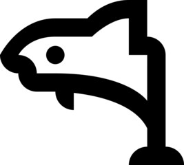 Vector de icono de tiburón.