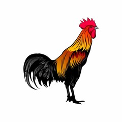 Graphic illustration chicken - Rooster