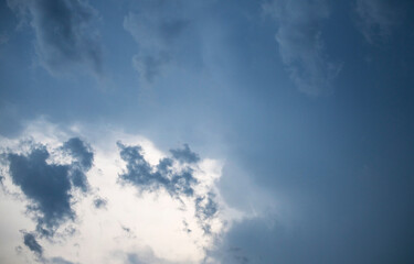 Naklejka na ściany i meble gray clouds before a thunderstorm, dramatic sky