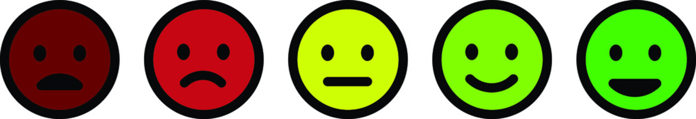 emoticon rating - network satisfaction survey buttons - Satisfaction survey icons - Feedback buttons 