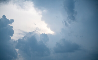 gray clouds before a thunderstorm, dramatic sky