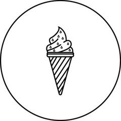 Icecream icon design graphic vector illustration