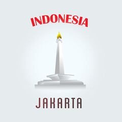 jakarta city indonesian vector