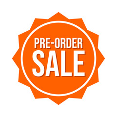 Pre-order sale icon label design vector