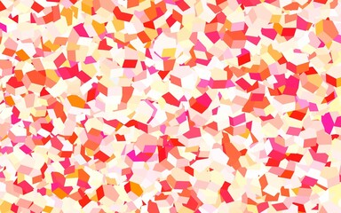 Light Red, Yellow vector texture with colorful hexagons.