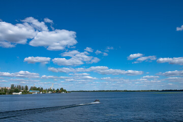 Landscapes of the Black Sea, Dzharylgach Islands and the Dnieper river.