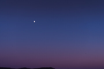 Blue hour in south of Galicia, Spain.