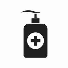 Fototapeta premium Hand sanitizer icon logo design template