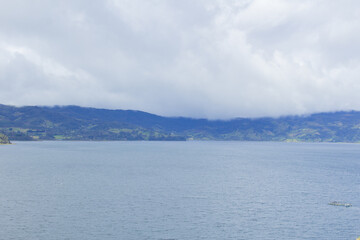 lagoon in a cloudy day