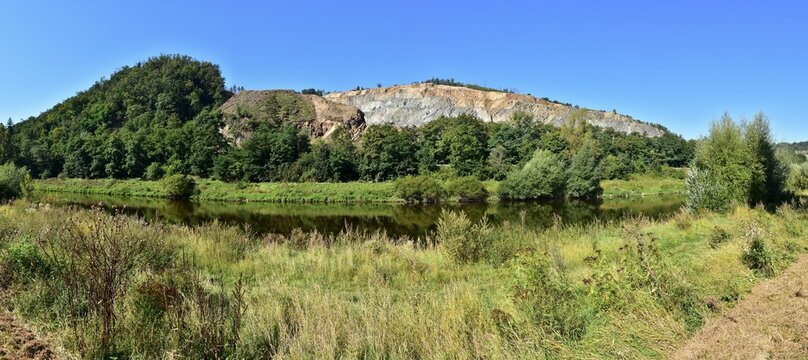 stone quarry near town Zbraslav in Czech republic