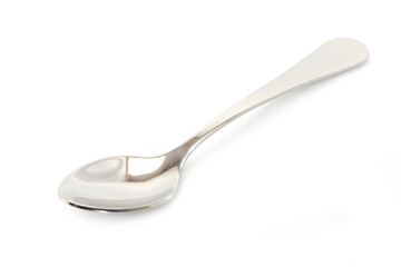 Teaspoon on a white background