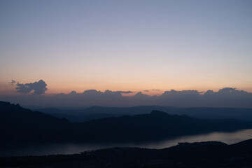 sunrise over the mountains