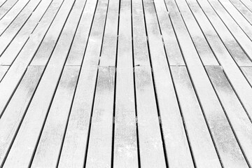 White wooden floor on the balcony outside the house pattern and background seamless