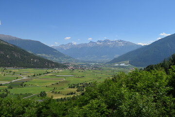 Fototapeta na wymiar View of the Ortler massif; Italy; Dolomites