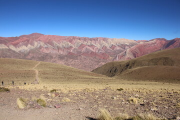 mountain full of colors in northwestern Argentina, natural wonder, world heritage site
