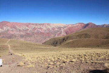 mountain full of colors in northwestern Argentina, natural wonder, world heritage site