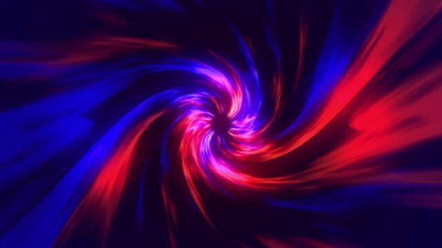 Vortex rotation of multicolored gases. Hyperspace jump through the stars to a distant space. Light speed space journey through time continuum