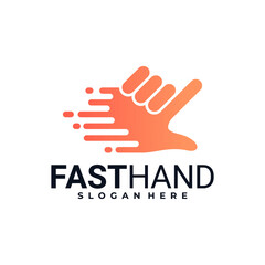 creative logo fast hand, Fast Cursor logo designs