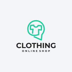 online clothing store logo design idea, online shop logo