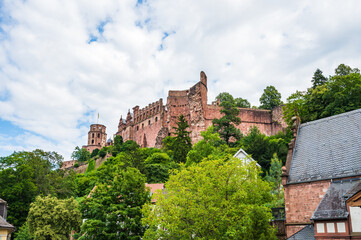 Fototapeta na wymiar Ruine des Heidelberger Schlosses am Königstuhl