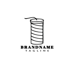 fire cracker logo cartoon icon design illustration