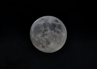 View of the full moon in June 2020 in Georgia