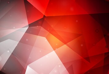 Dark Red vector texture with triangular style.