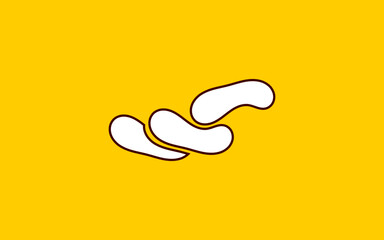 Fototapeta premium Tour Travel Agency Logo like Shoes and Strong hand of Character suitable for adventure