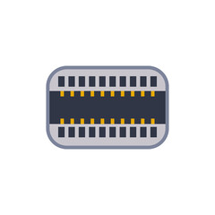 Mini displayport pc universal connector icon. Vector graphic illustration of Port in flat style.