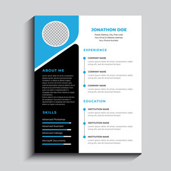 Modern CV resume template design