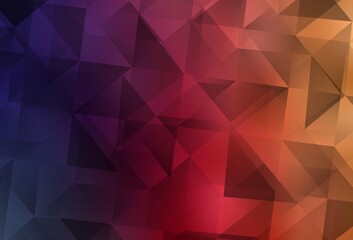 Light Pink, Yellow vector polygon abstract layout.