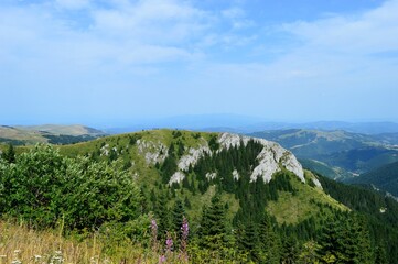 Fototapeta na wymiar mountain and rock landscape in spring