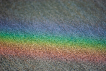 Rainbow on a tiling of the terrace