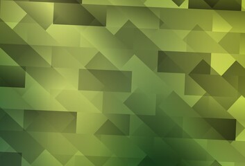 Light Green, Yellow vector backdrop with rhombus.
