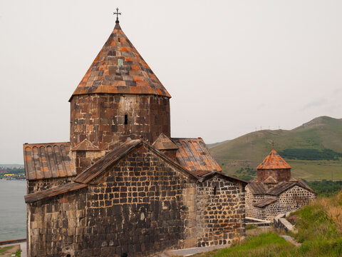 Surp Astvatsatsin church in foreground and Arakelots church in backgraound