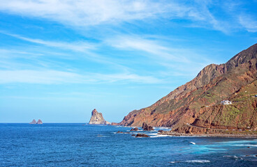 Fototapeta premium Coastline in Benijo, Anaga, North Tenerife, Spain