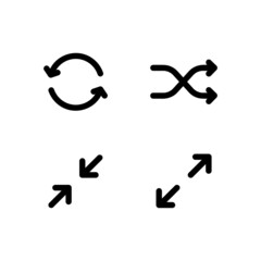 Set of black icon design collection vector