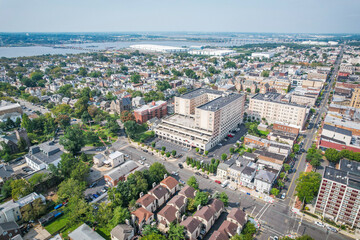 Fototapeta premium Aerial of Perth Amboy New Jersey 