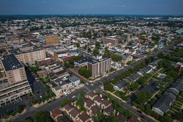 Aerial of Perth Amboy New Jersey 