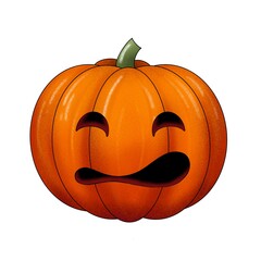 Halloween pumpkin decorated for decor