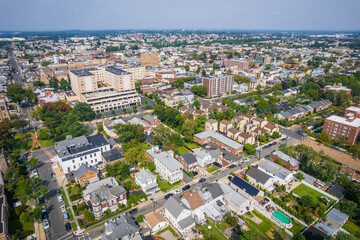 Aerial of Perth Amboy New Jersey 