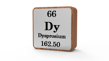 3d Dysprosium Element Sign. Stock image.	