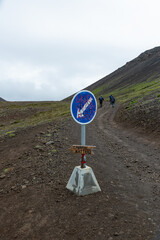 sign in the mountains