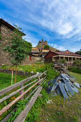 The Upper Omalo village and the fortress Keselo. Travel to the Georgia