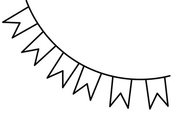 Isolated flat celebration ornament icon