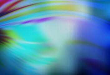 Light BLUE vector blurred bright template.