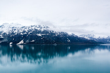 Mountains and still waters in Glacier Bay National Park, Alaska